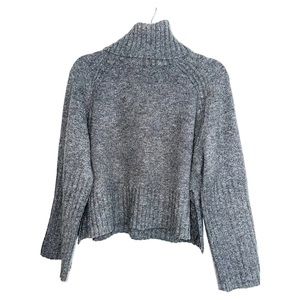 Topshop Grey Turtle Neck Knit Sweater